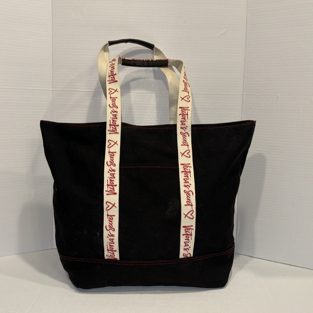 Victoria’s Secret black canvas tote bag